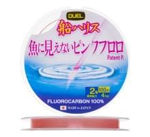 Флюорокарбон Duel Pink Fluorocarbon Fish Cannot See 100m #2 4kg (0.235mm)
