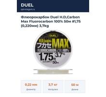 Флюорокарбон Duel H.D,Carbon Max Fluorocarbon 100% 50м #1,75 (0,220мм) 3,7kg
