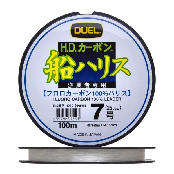 Флюорокарбон Duel H.D,Carbon Fune Leader Fluorocarbon 100% 100м #7,0 (0,435мм) 11,5kg