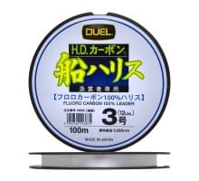 Флюорокарбон Duel H.D,Carbon Fune Leader Fluorocarbon 100% 100м #3,0 (0,285мм) 6,0kg