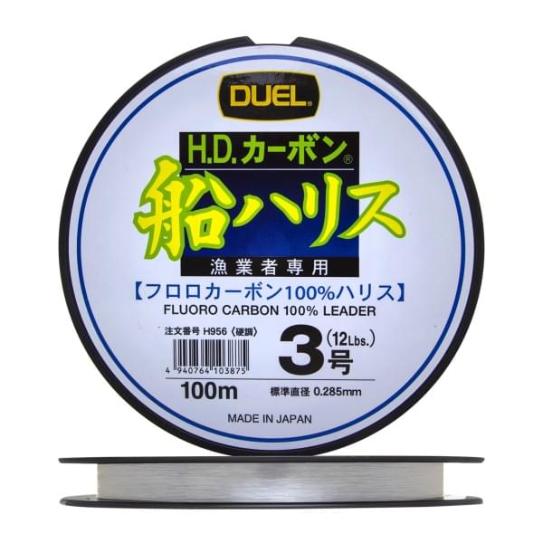 Флюорокарбон Duel H.D,Carbon Fune Leader Fluorocarbon 100% 100м #3,0 (0,285мм) 6,0kg