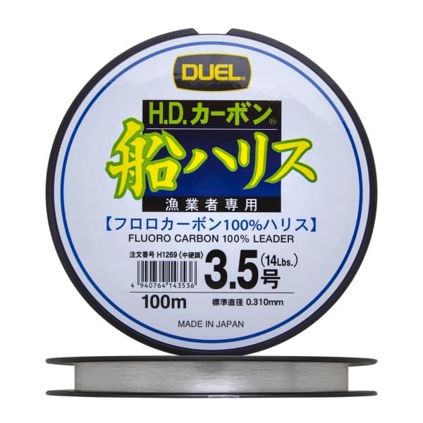 Флюорокарбон Duel H.D,Carbon Fune Leader Fluorocarbon 100% 100м #3,5 (0,31мм) 6,4kg