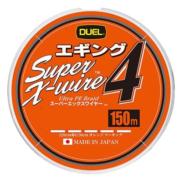 Шнур плетеный Duel Super X-Wire 4 #0.6 150м  5.4кг 0.13мм Eging