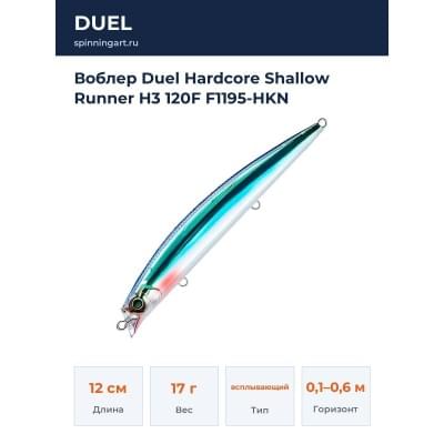 Воблер Duel Hardcore Shallow Runner H3 120F F1195-HKN