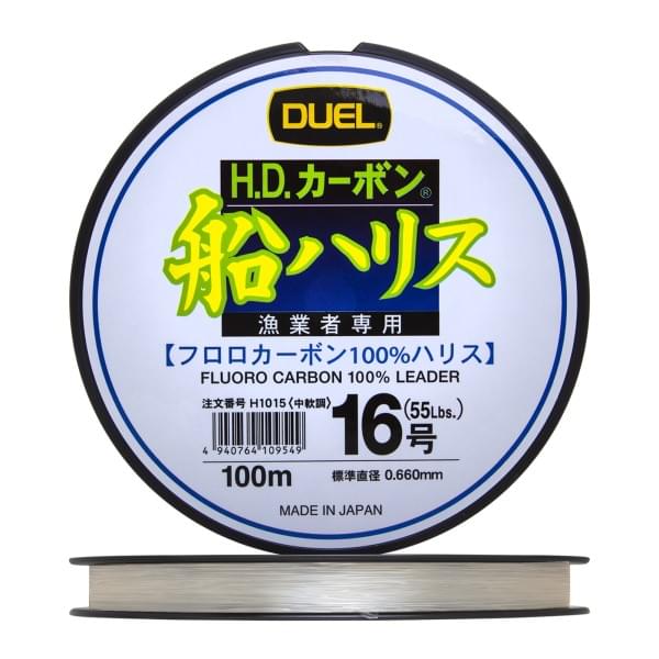Флюорокарбон Duel H.D,Carbon Fune Leader Fluorocarbon 100% 100м #16 (0,66мм) 25kg