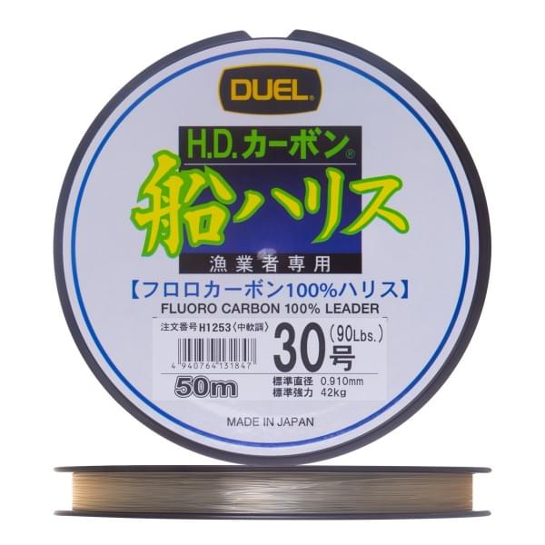 Флюорокарбон Duel H.D. Carbon Fune Leader Fluorocarbon 100% #30 0,91мм 50м (clear)