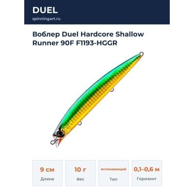 Воблер Duel Hardcore Shallow Runner 90F F1193-HGGR