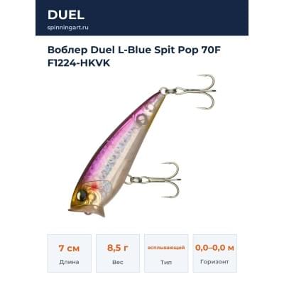 Воблер Duel L-Blue Spit Pop 70F F1224-HKVK