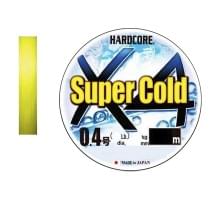 Плетеный шнур Duel Hardcore Super Cold X4 150m Hi-Vis Yellow #0,6 (0,13мм)