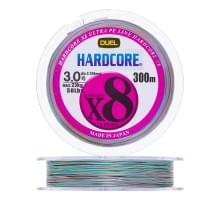 Плетеный шнур Duel PE Hardcore X8 300m 5Color-Yellow marking #3,0 (0,296мм) 23,0kg