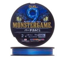 Шнур плетеный Duel Monster Game 9 Vertical #2,0 0,24мм 200м (5 color)