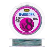 Плетеный шнур Duel PE Hardcore X8 300m 5Color-Yellow marking #2,0 (0,242мм) 16,0kg