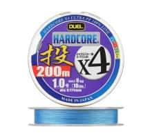 Плетеный шнур Duel PE Hardcore X4 Cast 200m 4Color #1,0 (0,171мм) 8,0kg