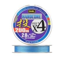 Плетеный шнур Duel PE Hardcore X4 Cast 200m 4Color #2,0 (0,242мм) 13,0kg