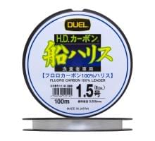 Флюорокарбон Duel H.D,Carbon Fune Leader Fluorocarbon 100% 100м #1,5 (0,205мм) 3kg
