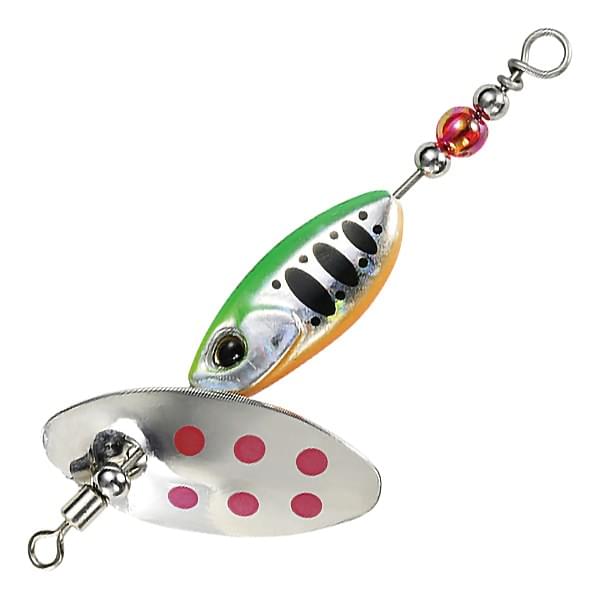Блесна вращающаяся DUO SPEARHEAD RYUKI SPINNER 3.5G : Lime Chart Yamame (PJA4140)