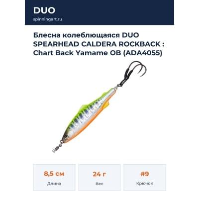 Блесна колеблющаяся DUO SPEARHEAD CALDERA ROCKBACK : Chart Back Yamame OB (ADA4055)