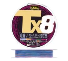 Плетеный шнур Duel PE Tx8 200m 5Color #0,6 (0,13мм) 6,4kg