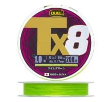 Плетеный шнур Duel PE Tx8 200m Lime Green #1,0 (0,17мм) 9,5kg