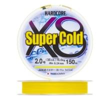 Плетеный шнур Duel Hardcore Super Cold X8 150m Hi-Vis Yellow #2,0 (0,24мм)