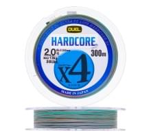 Плетеный шнур Duel PE Hardcore X4 300m 5Color-Yellow marking #2,0 (0,242мм) 13,0kg