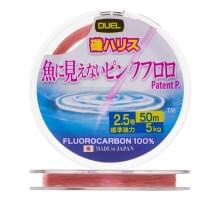 Флюорокарбон Duel Pink Fluorocarbon Fish Cannot See 50m #2.5 5kg (0.260mm)