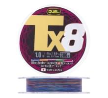 Плетеный шнур Duel PE Tx8 300m 5Color #1,0 (0,17мм) 9,5kg
