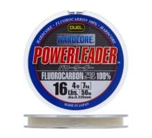 Флюорокарбон Duel Hardcore Powerleader FC Fluorocarbon 100% 50м Clear (0,330мм) 7kg