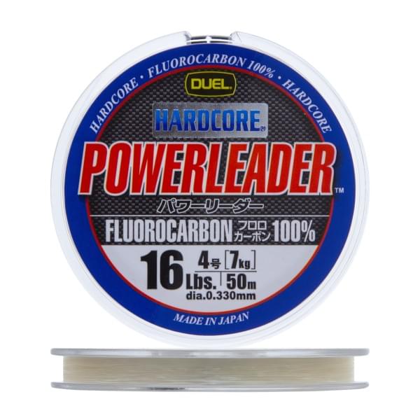 Флюорокарбон Duel Hardcore Powerleader FC Fluorocarbon 100% 50м Clear (0,330мм) 7kg