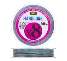 Плетеный шнур Duel PE Hardcore X8 300m 5Color-Yellow marking #4,0 (0,342мм) 27,0kg