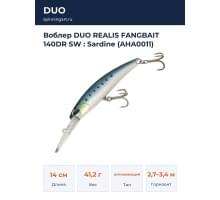 Воблер DUO REALIS FANGBAIT 140DR SW : Sardine (AHA0011)