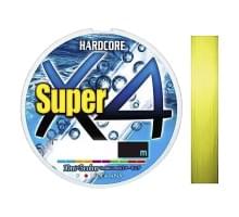 Плетеный шнур Duel Hardcore Super X4 150m Hi-Vis Yellow #1.2