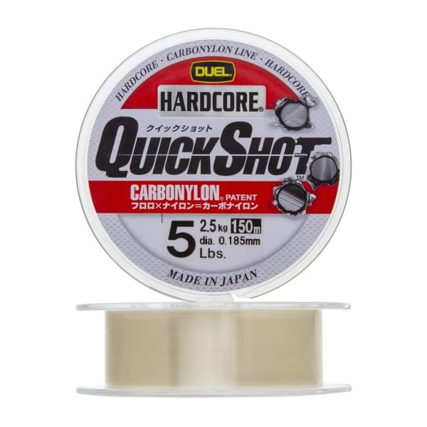 Леска монофильная Duel Quick Shot Carbonylon 150м Clear (0,185мм) 2,5kg