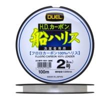 Флюорокарбон Duel H.D,Carbon Fune Leader Fluorocarbon 100% 100м #2,0 (0,235мм) 4,0kg