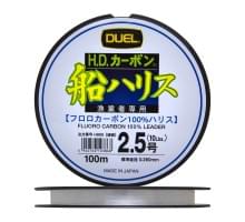 Флюорокарбон Duel H.D,Carbon Fune Leader Fluorocarbon 100% 100м #2,5 (0,26мм) 5kg