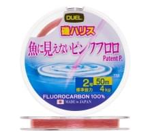 Флюорокарбон Duel Pink Fluorocarbon Fish Cannot See 50m #2 4kg (0.235mm)