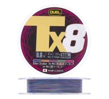 Плетеный шнур Duel PE Tx8 300m 5Color #0,8 (0,15мм) 7,7kg