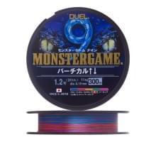 Шнур плетеный Duel Monster Game 9 Vertical #1.2 300м  11кг 0.19мм (5 color)