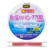 Флюорокарбон Duel Pink Fluorocarbon Fish Cannot See 50m #1 2kg (0.165mm)