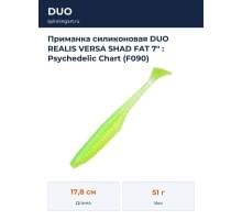 Приманка силиконовая DUO REALIS VERSA SHAD FAT 7" : Psychedelic Chart (F090)