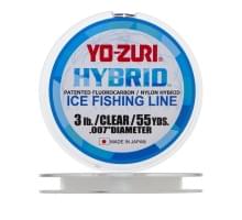 Леска монофильная Yo-Zuri Hybrid Ice 50м Clear (0,170мм) 3lbs