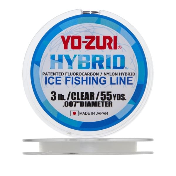Леска монофильная Yo-Zuri Hybrid Ice 50м Clear (0,170мм) 3lbs