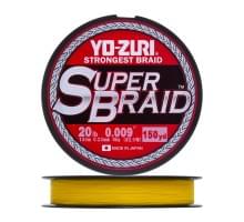 Плетеный шнур Yo-Zuri PE Superbraid 135m Yellow (0,23мм) 20lbs