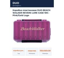 Коробка пластиковая DUO BEACH WALKER REVERS LURE CASE 100 : Pink/Gold Logo