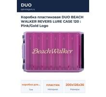 Коробка пластиковая DUO BEACH WALKER REVERS LURE CASE 120 : Pink/Gold Logo