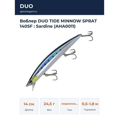 Воблер DUO TIDE MINNOW SPRAT 140SF : Sardine (AHA0011)