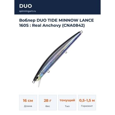 Воблер DUO TIDE MINNOW LANCE 160S : Real Anchovy (CNA0842)