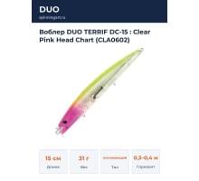 Воблер DUO TERRIF DC-15 : Clear Pink Head Chart (CLA0602)
