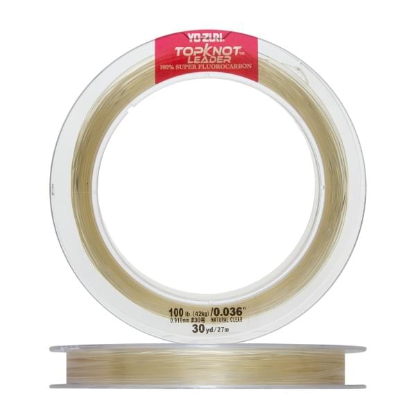 Флюорокарбон Yo-Zuri Topknot Leader Fluorocarbon 100% 27м Natural Clear (0,910мм) 100lbs