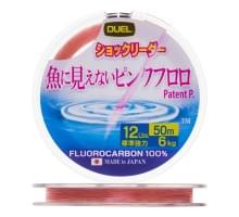 Флюорокарбон Duel Pink Fluorocarbon Fish Cannot See 50m 12Lbs 6kg (0.285mm)